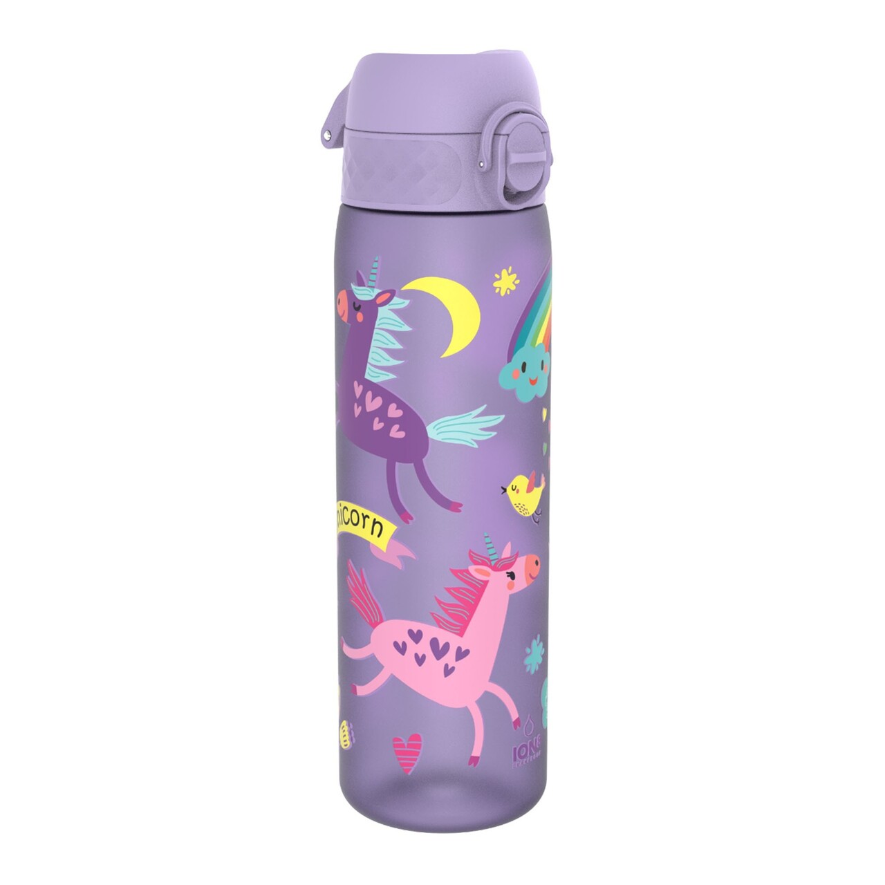 Sticla apa pentru copii Slim, recyclon, 500ml, Periwinkle, Unicorns - Ion8 - imagine 7